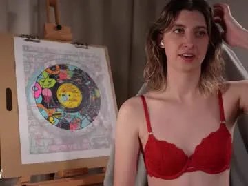 haileyhill — Painting & Orgasms  #natural #petite #smalltits #hairy #cute